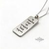 Personalized Dog Tag Necklace for Him — view 2