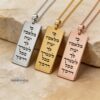 Personalized Dog Tag Necklace for Him — view 6