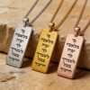 Personalized Dog Tag Necklace for Him — view 7