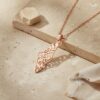 Shema Israel Map Necklace — Sterling Silver Judaica — view 12