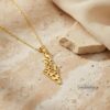 Shema Israel Map Necklace — Sterling Silver Judaica — view 13