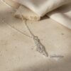 Shema Israel Map Necklace — Sterling Silver Judaica — view 14