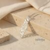 Shema Israel Map Necklace — Sterling Silver Judaica — view 16