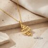 Sterling Silver Hebrew Verse Necklace — Song of Solomon — view 12