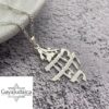 Sterling Silver Hebrew Verse Necklace — Song of Solomon — view 16
