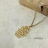 Shema Israel Necklace — Sterling Silver & Gold — view 6