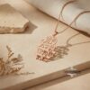 Shema Israel Necklace — Sterling Silver & Gold — view 11
