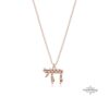 Dainty Hebrew Chai Necklace — view 4