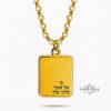 Personalized Hebrew Name Tag Necklace — view 3