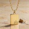 Personalized Hebrew Name Tag Necklace — view 11