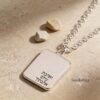 Personalized Hebrew Name Tag Necklace — view 12