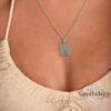 Personalized Hebrew Name Tag Necklace — view 13