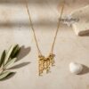 Personalized Hebrew Name Necklace — view 8