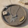 Personalized Hebrew Name Necklace — view 12