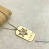 Personalized Star of David Tag Necklace — view 11