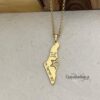 Israel Map Necklace with Magen David & Am Yisrael Chai — view 5
