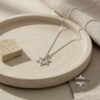 Sterling Silver Mini Chai Star of David Necklace — view 14