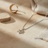 Sterling Silver Mini Chai Star of David Necklace — view 15