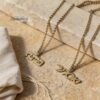 Hebrew Name Pendant Necklace — view 1