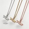 Hebrew Name Pendant Necklace — view 7