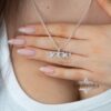 Hebrew Name Pendant Necklace — view 10