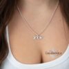 Hebrew Name Pendant Necklace — view 12