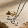 Hebrew Name Pendant Necklace — view 14