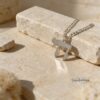 Large Hebrew Chai Necklace on Figaro Chain — view 1