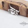Personalized Hebrew Name Necklace with Heart — view 9