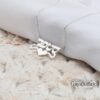 Personalized Hebrew Name Necklace with Heart — view 11