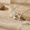 Star of David with Hebrew Name Necklace — view 5