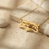 Star of David with Hebrew Name Necklace — view 17