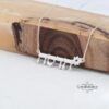 Hebrew Name Necklace with Flower Design — view 5