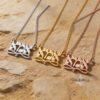 Custom Hebrew Name Necklace — view 6