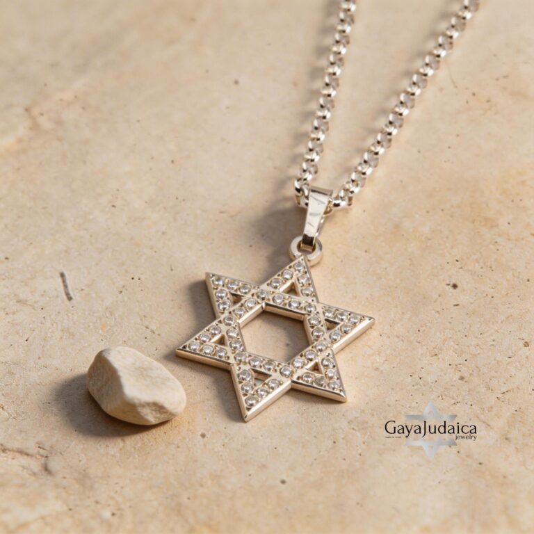 Star of David Cubic Zirconia Necklace — view 1
