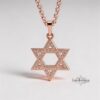 Star of David Cubic Zirconia Necklace — view 4