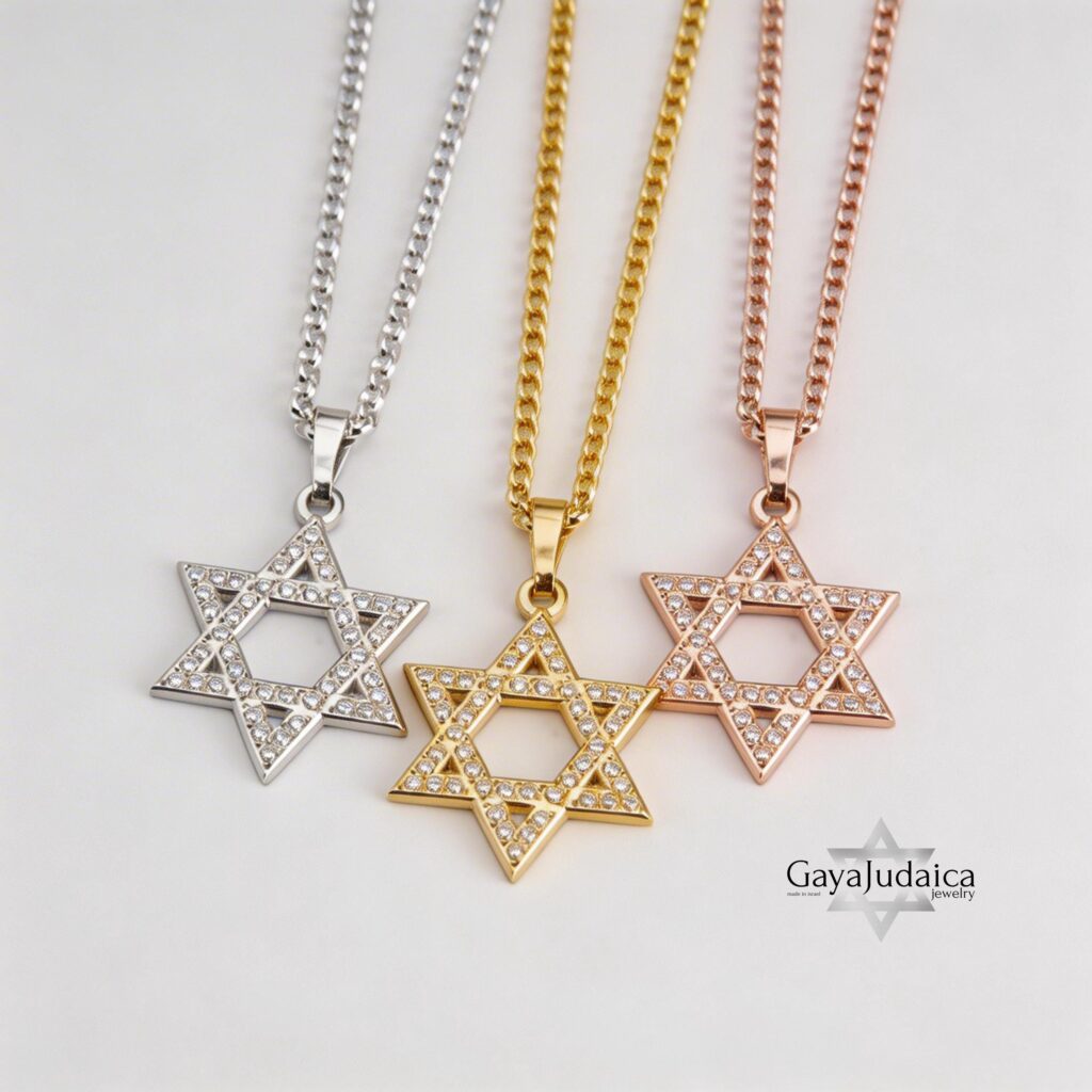 Star of David Cubic Zirconia Necklace — view 5