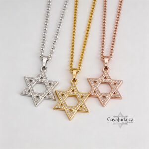 Star of David Cubic Zirconia Necklace — view 5