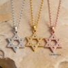 Star of David Cubic Zirconia Necklace — view 6