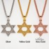 Star of David Cubic Zirconia Necklace — view 7