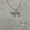 Hebrew Chai Necklace with Cubic Zirconia — view 10