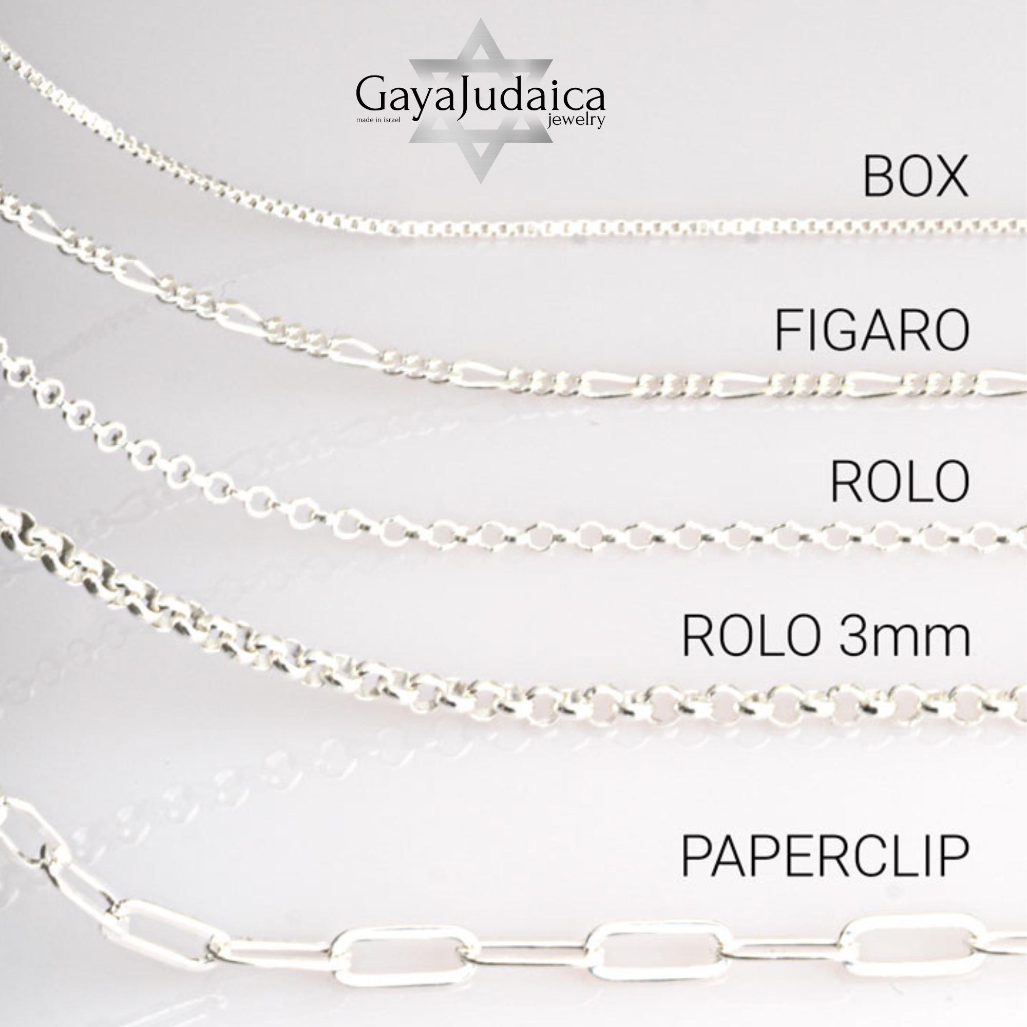 Cubic Zirconia Hebrew Chai Necklace — Sterling Silver Judaica Jewelry Cubic Zirconia Hebrew Chai Necklace — Sterling Silver Judaica Jewelry