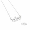 Sterling Silver Hebrew Name Necklace — view 3