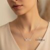 Sterling Silver Hebrew Name Necklace — view 18