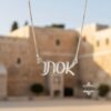 Personalized Hebrew Name Necklace — view 12
