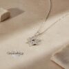 Sterling Silver Star of David Necklace — view 1