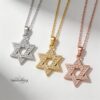Sterling Silver Star of David Necklace — view 5