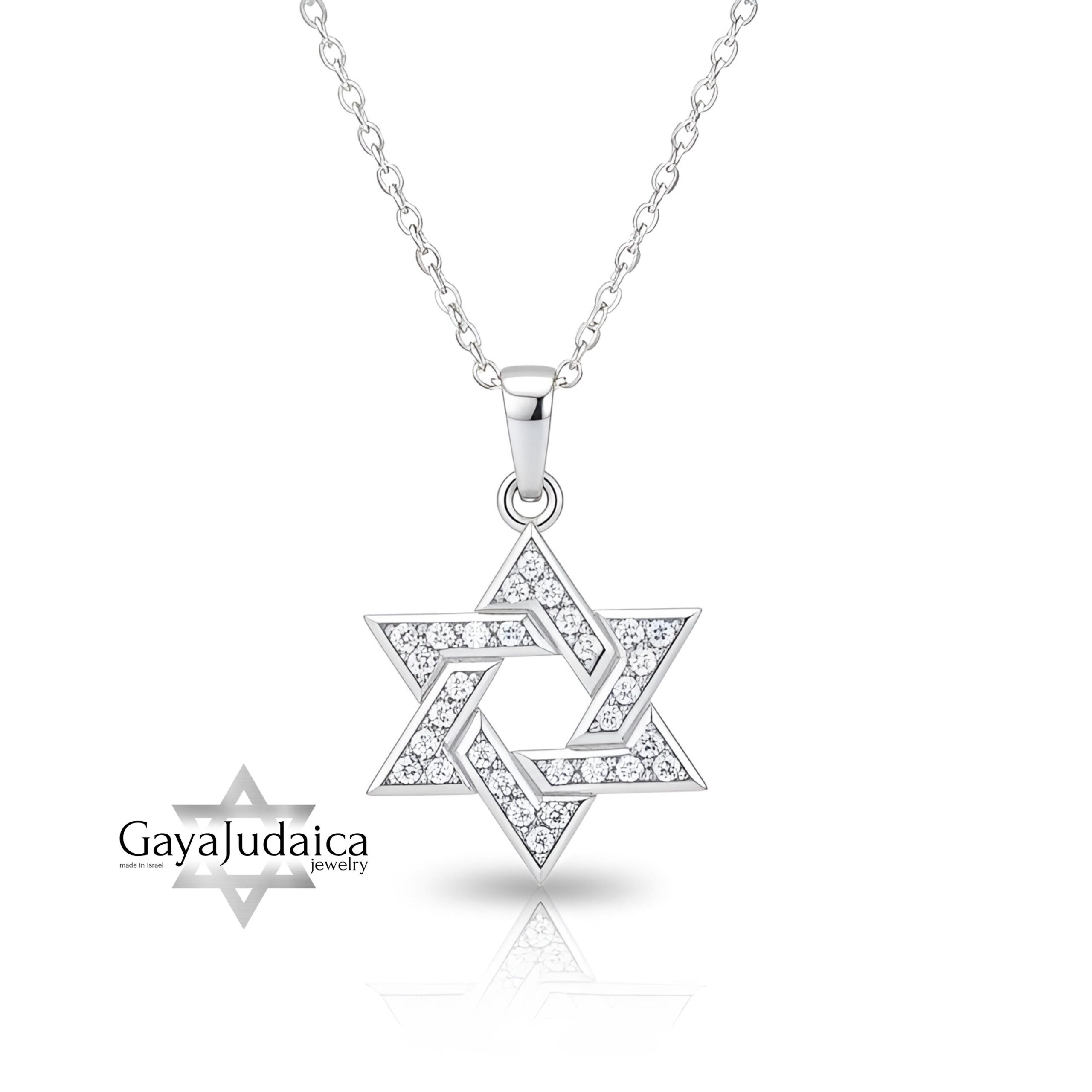 Sterling Silver Star of David Necklace — Statement Magen David Pendant Sterling Silver Star of David Necklace — Statement Magen David Pendant