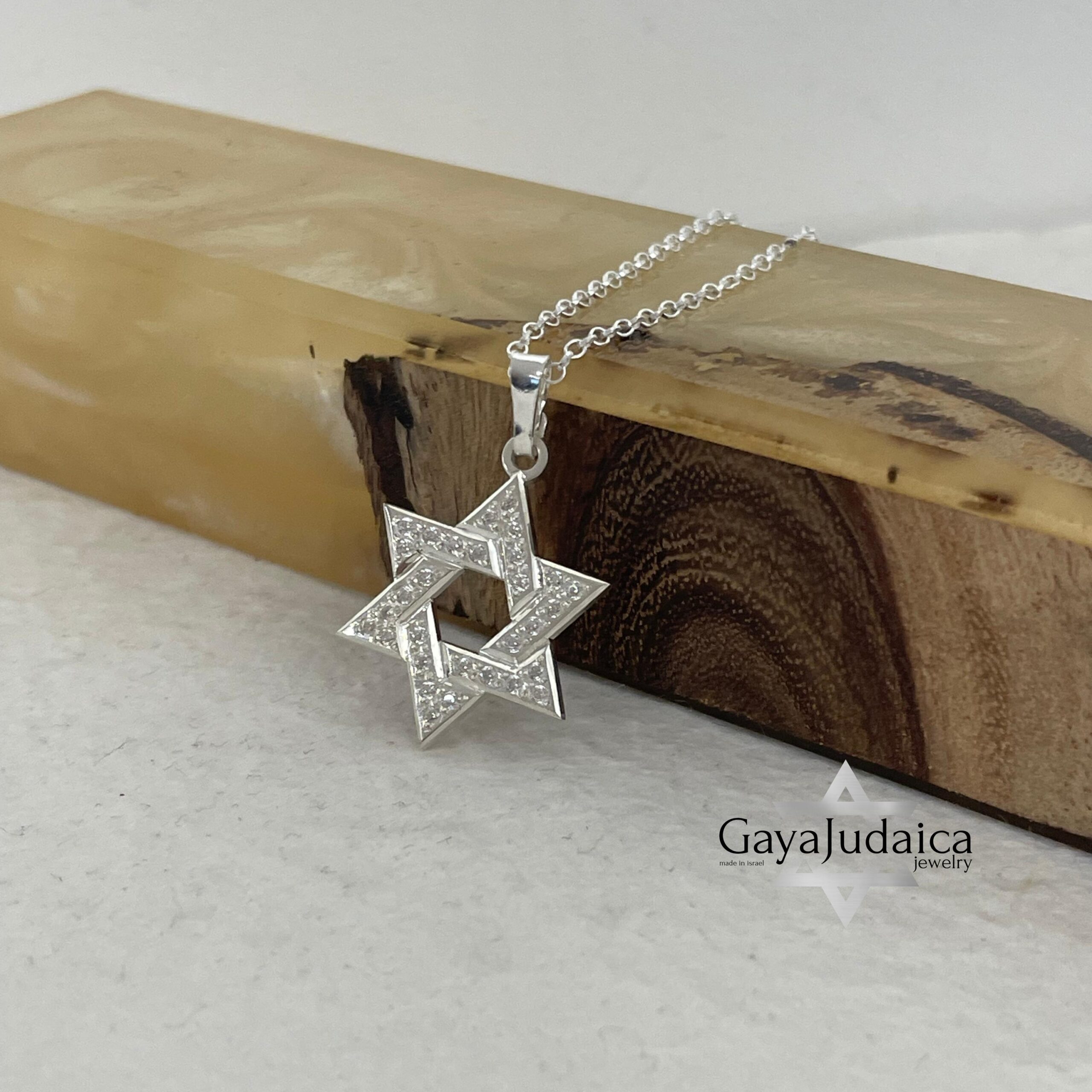 Sterling Silver Star of David Necklace — Statement Magen David Pendant Sterling Silver Star of David Necklace — Statement Magen David Pendant