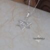 Sterling Silver Star of David Necklace — view 10